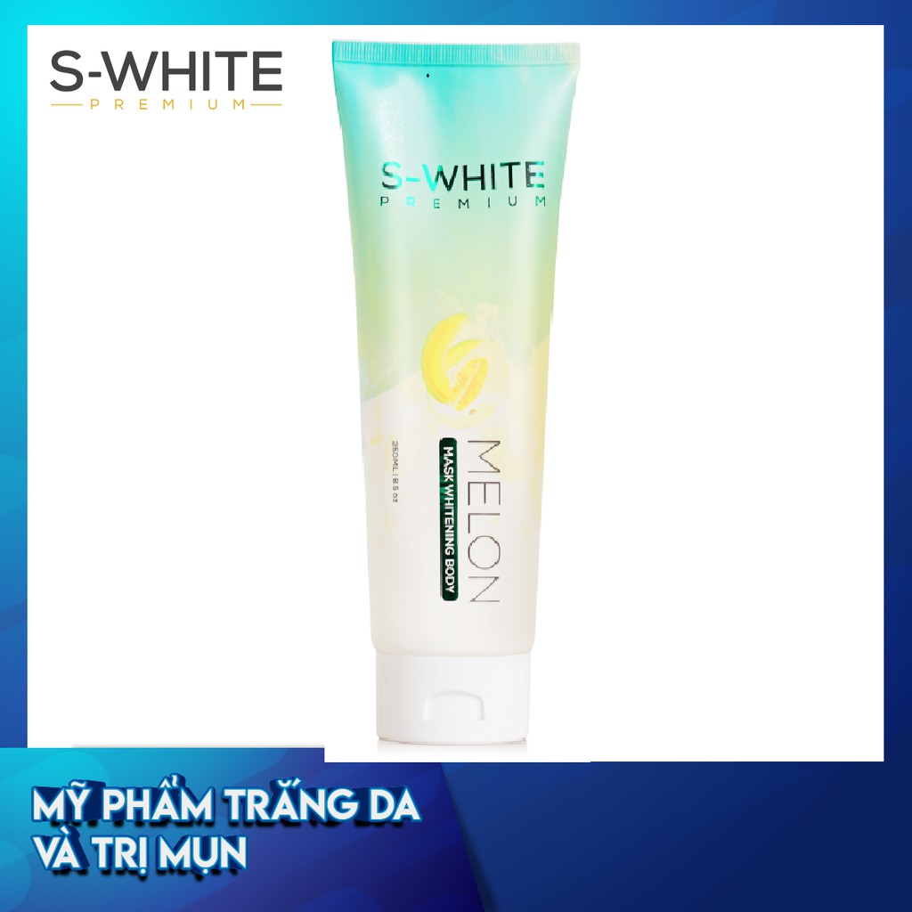 [ HÀNG CAO CẤP ] Kem Melon Mask Whitening Body Ủ Trắng Toàn Thân Dưa Gang S-White - 250ml