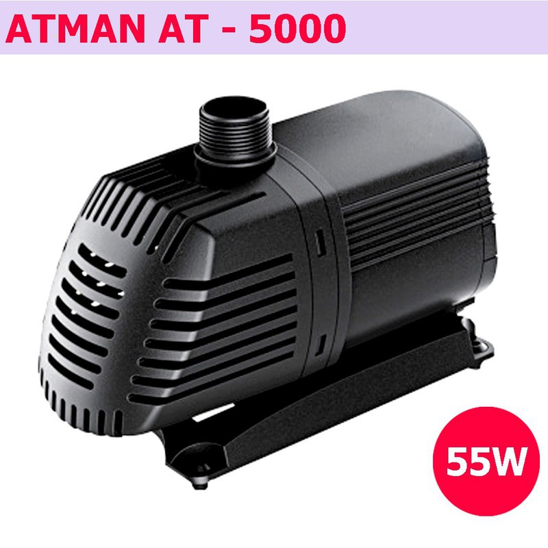 Máy bơm tăng áp ATMAN AT5000 55W 5000l/h   + Tặng 200gr cát thạch anh vật lọc nước, trang trí bể cá, làm thác cát