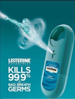 Xịt thơm miệng Listerine Cool mint Mỹ