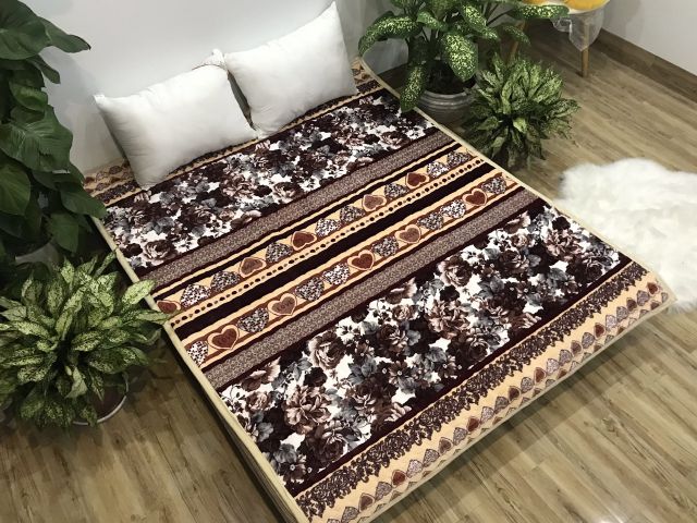 Thảm nỉ lông cừu đa năng trải giường trải sàn 3 lớp siêu dày cực ấm có đai chun cố định 4 góc | BigBuy360 - bigbuy360.vn