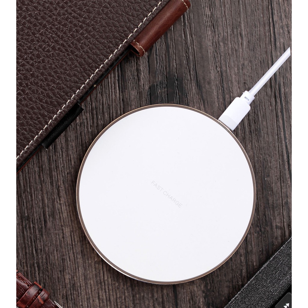 Đế Sạc Không Dây GY68 Thông Minh Cảm Ứng Siêu Mỏng Siêu Nhẹ Wireless Charger Sạc Nhanh Qi Xài Cho Apple Samsung