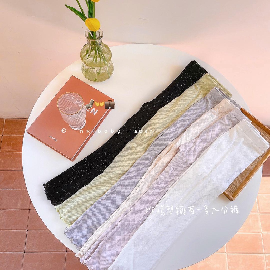 [Babycat] Hàng Có Sẵn Quần Legging Ngắn Đính Nơ Phong Cách Nhật Hàn Thời Trang Mùa Hè Hàn Quốc Dành Cho Bé Gái