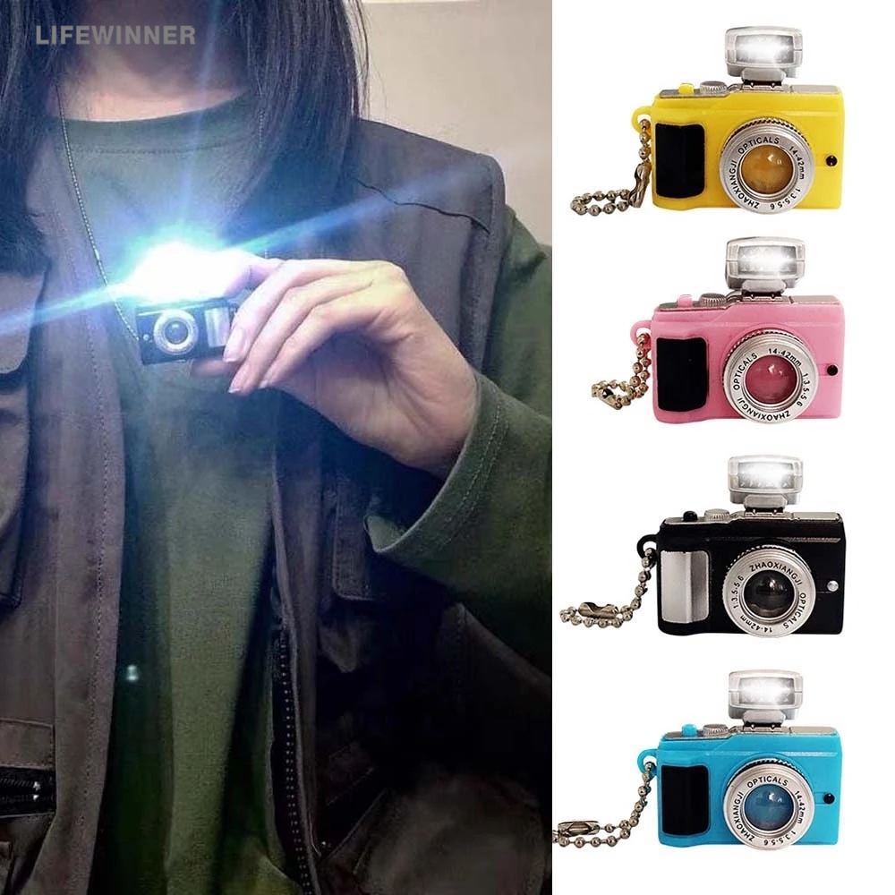 Vòng cổ Mặt Hình Máy Ảnh Có Đèn LED Phát Sáng Độc Đáo Cá Tính