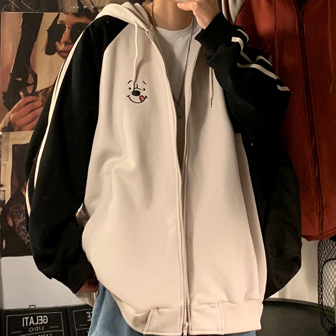 Áo khoác hoodie có mũ trùm đầu kích thước rộng thời trang cho giới trẻ