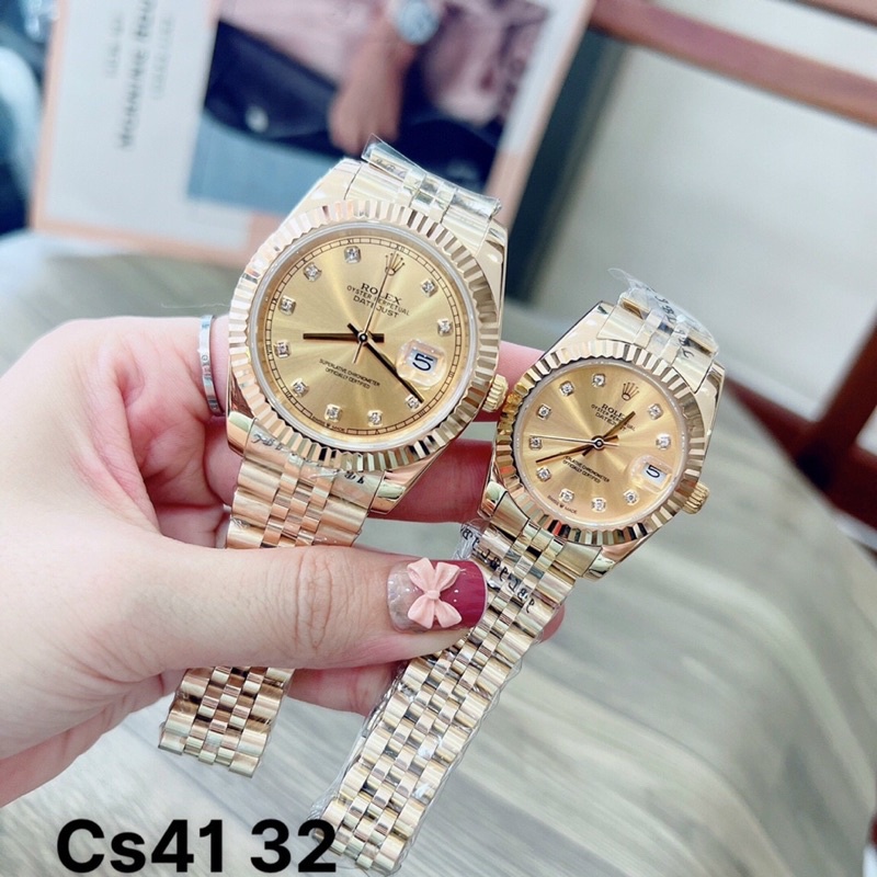 Đồng Hồ Nam Nữ 40/32mm - Đồng Hồ Rolex máy nhật - Bản Cao Cấp Bảo Hành 2 năm