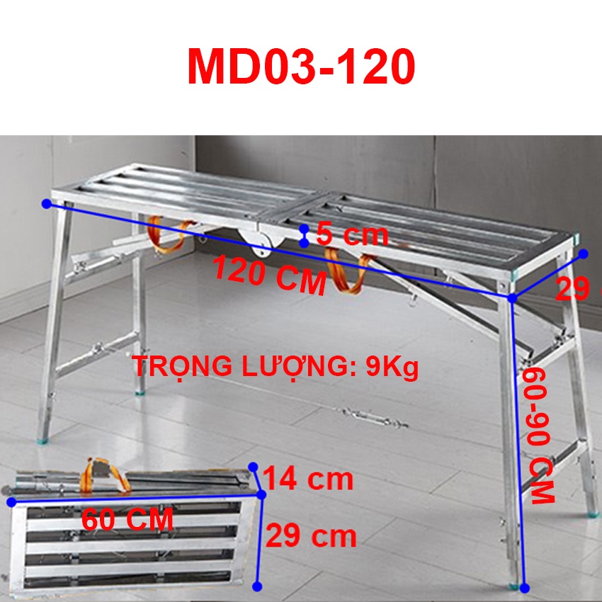 Giàn giáo gấp gọn MD01-120 - Chính hãng NNIKITA