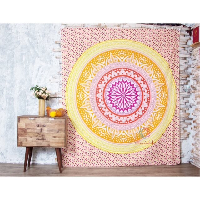 Khăn Mandala Ấn Độ 100% COTTON 2m1 x 2m4