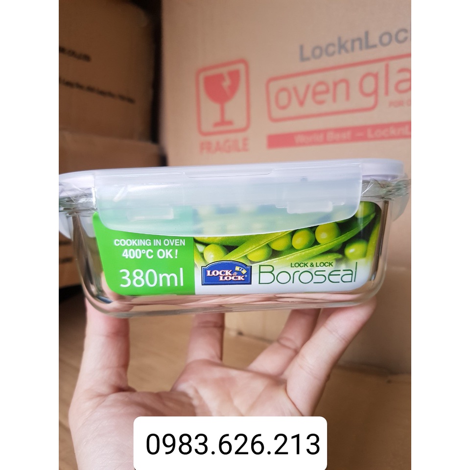 Combo 3 hộp thủy tinh  lock and lock chịu nhiệt 500ml
