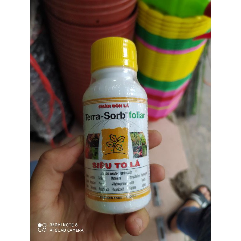 Phân bón lá sinh học Tetra-sorb Foliar 100ml Siêu to lá