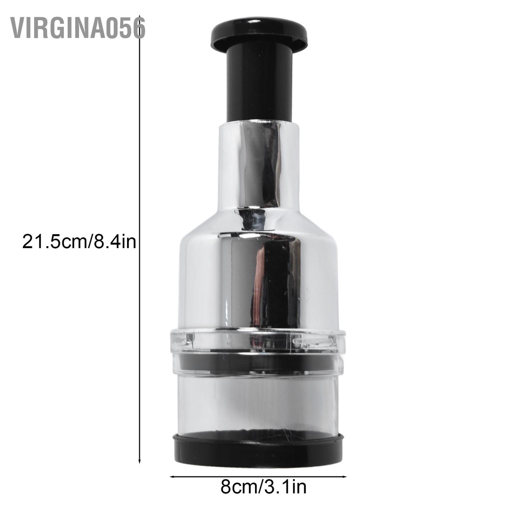 Virgina056 Máy ép hành tây xay thịt cầm tay rau củ bằng thép không gỉ cắt thực phẩm cho nhà bếp