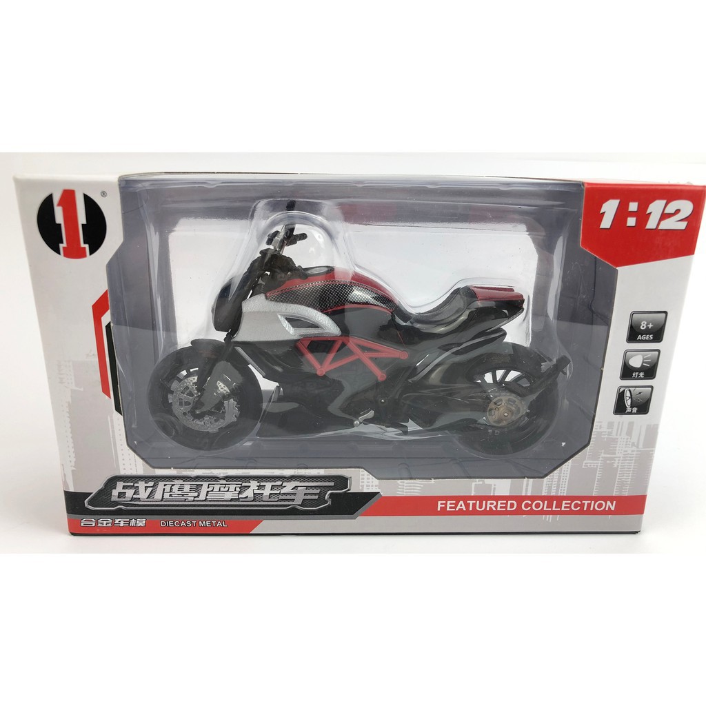 XE MÔ HÌNH 1:12 MOTOR  DUCATI  DIAVEL CARBON