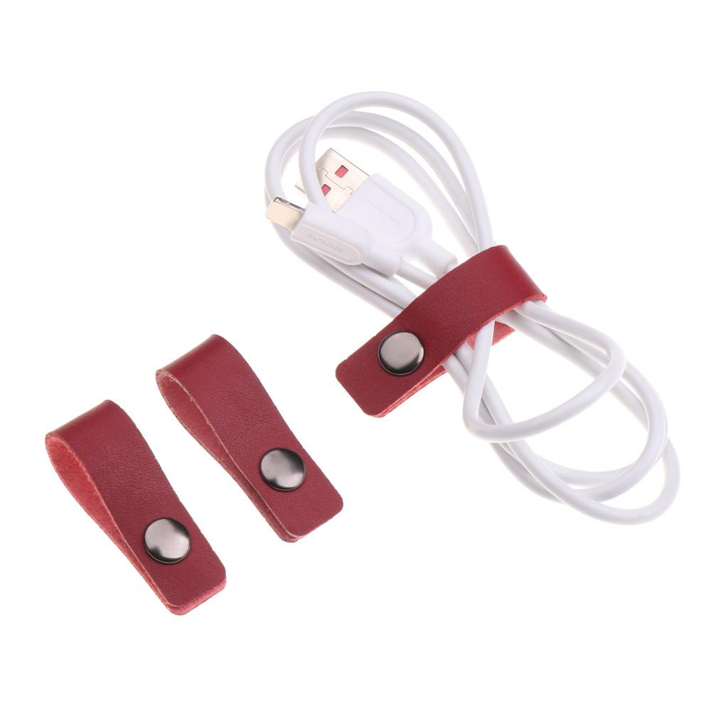 CHOOKEY 5 Dây Quấn Tai Nghe Làm Việc Bằng Da 10 * 1.5cm