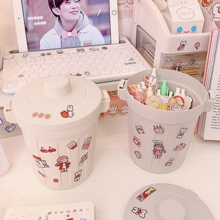 Thùng Rác Mini Để Bàn Tiện Lợi Có Nắp