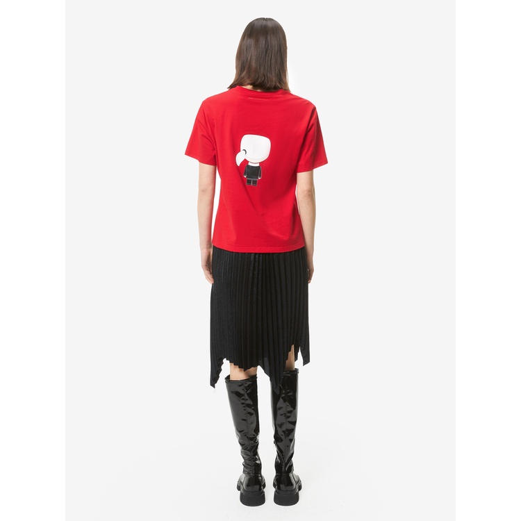 Áo Thun Tay Ngắn In logo Karl Lagerfeld Thời Trang Cho Cặp Đôi