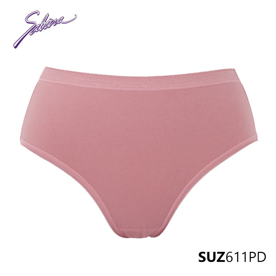 Quần Lót Lưng Vừa Cạp Cao Vừa Màu Hồng Panty Zone By Sabina SUZ611PD