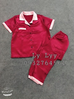 ĐỒ BỘ LỤA PHỐI PIJAMA - TAY CỘC QUẦN DÀI
