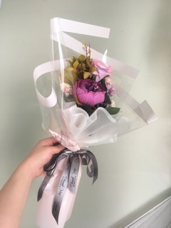 Bó Hoa Lụa Nhỏ Nhiều Màu