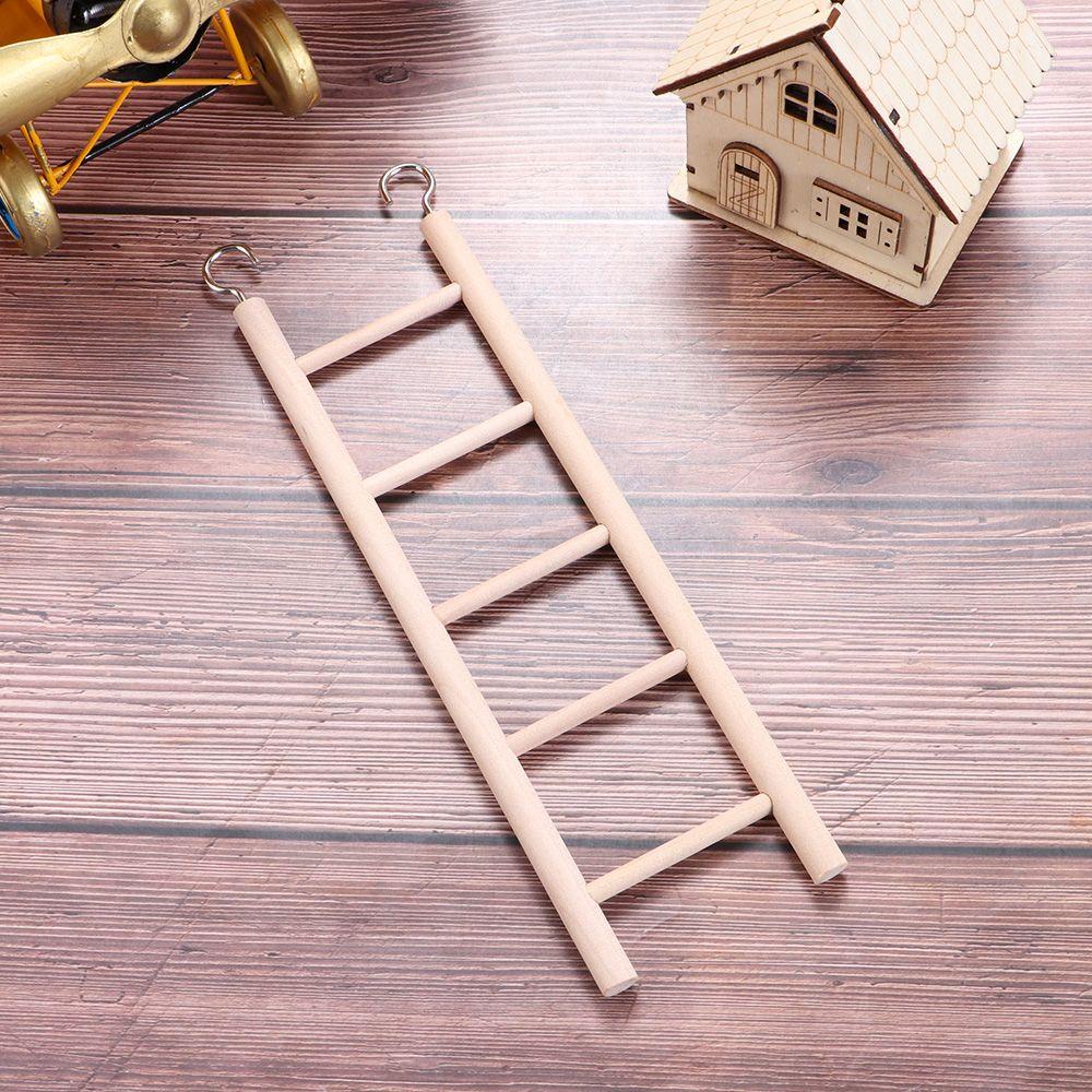 LET Thang Leo Bằng Gỗ Dùng Trang Trí Lồng Chim Cảnh Độc Đáo Xinh Xắn
