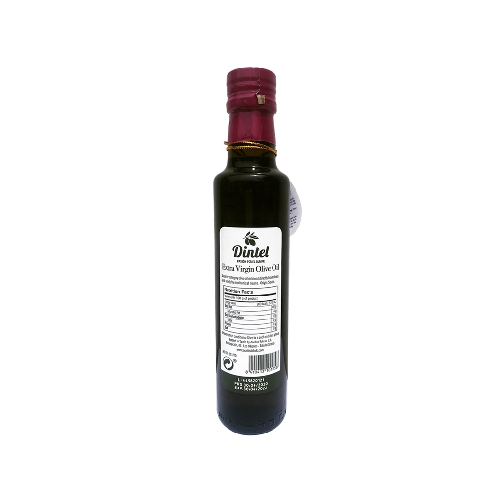 Dầu Olive Dintel Extra Virgin Siêu Nguyên Chất BURINE Dầu Ăn Dặm Cho Bé Nhập Khẩu 100% Tây Ban Nha 250ml