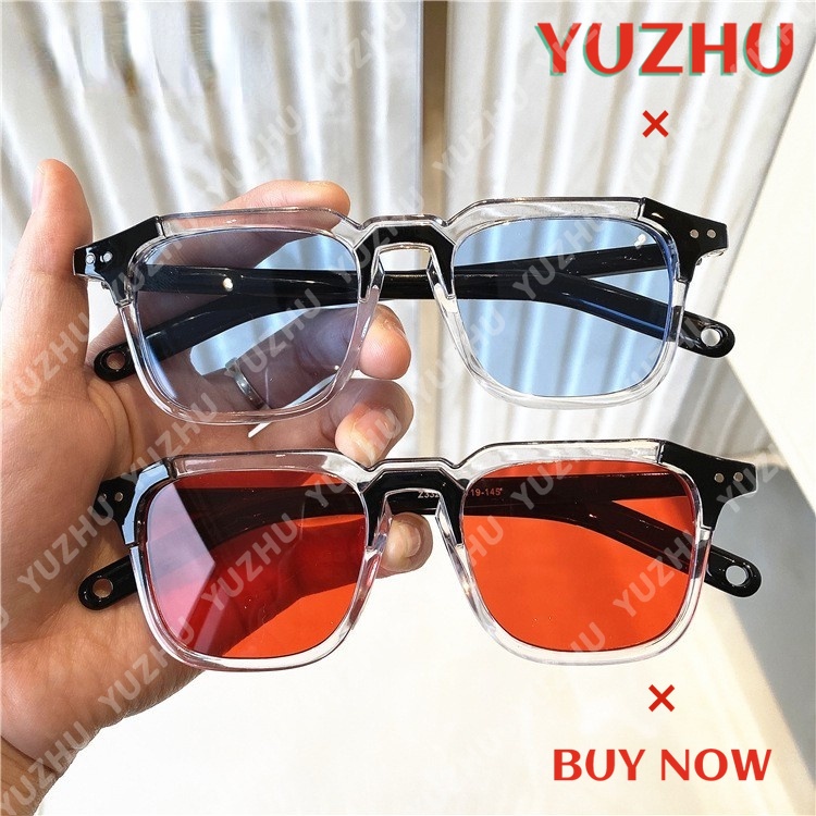 Kính mát gọng vuông nhỏ chống tia uv400 phong cách cổ điển châu Âu thời trang