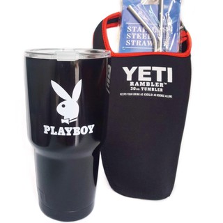 BỘ LY GIỮ NHIỆT PLAYBOY ĐEN BÓNG 900ml