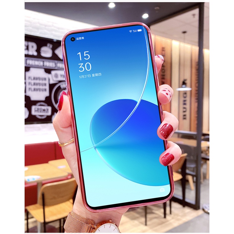 ỐP LƯNG SILICON OPPO A16 KÈM IRING SANG TRỌNG