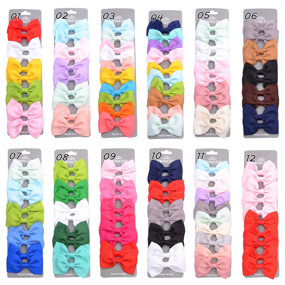 KIDSBOWS Bộ 10 kẹp tóc công chúa kết hợp nhỏ gọn đáng yêu dành cho bé gái