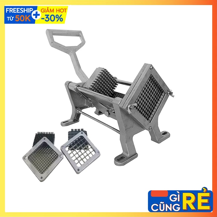 Máy cắt khoai tây sợi vuông 3 cỡ dao 6-9-13 mm