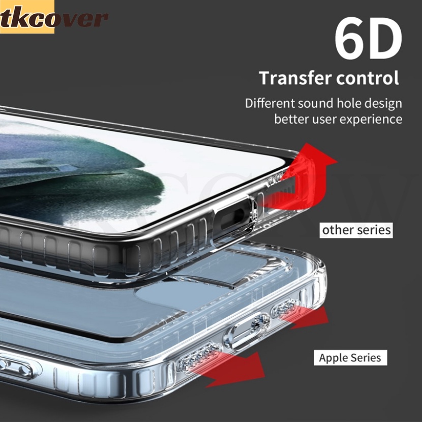 Ốp Điện Thoại Silicone Mềm Trong Suốt Chống Sốc Cho Samsung Galaxy S22 S21 Ultra S22 + S21 + S20 S21 FE Note 20 Ultra Note 10 + Note 8 9 Giá Đỡ