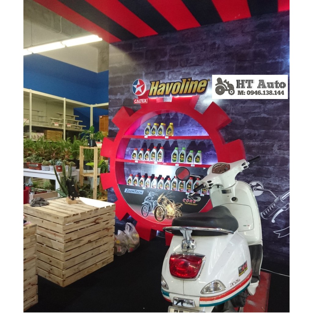 Nhớt hộp số cho xe tay ga Caltex Havoline Scooter Gear Oil SAE 80W90 API GL5- 120ml