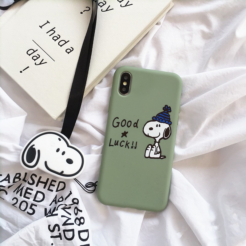 Vivo V11i Y81 Y81i V9 Y66 Y65 V5S V5 Lite Y71 Y71i V7 Plus Y85 Y67 Good Luck Pocky Snoopy With Strap Soft Cases