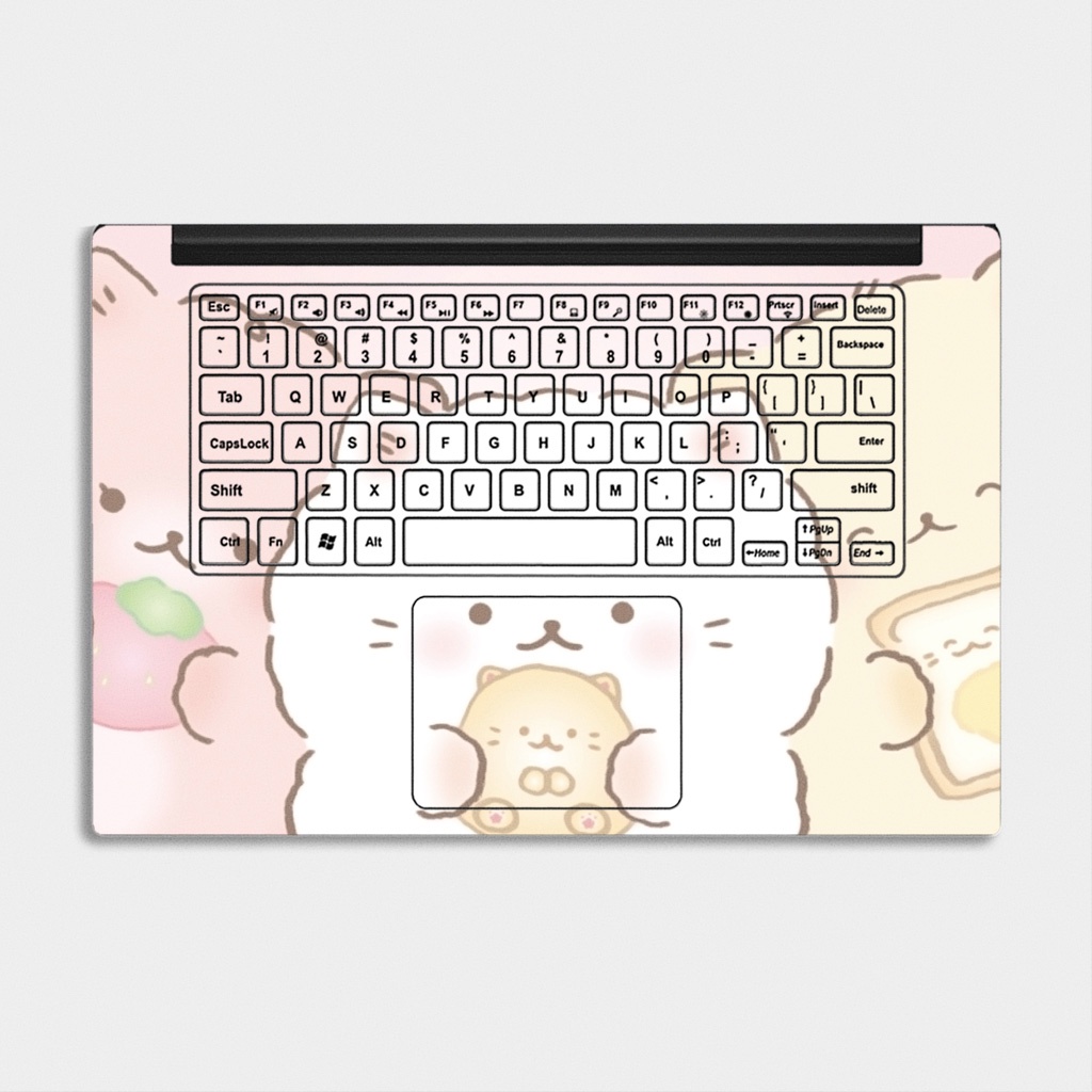 Bộ skin dán laptop mẫu Mèo Cute - Decal Dán có cho Dell, Hp, Asus, Lenovo, Acer, MSI, Surface,Vaio, Macbook