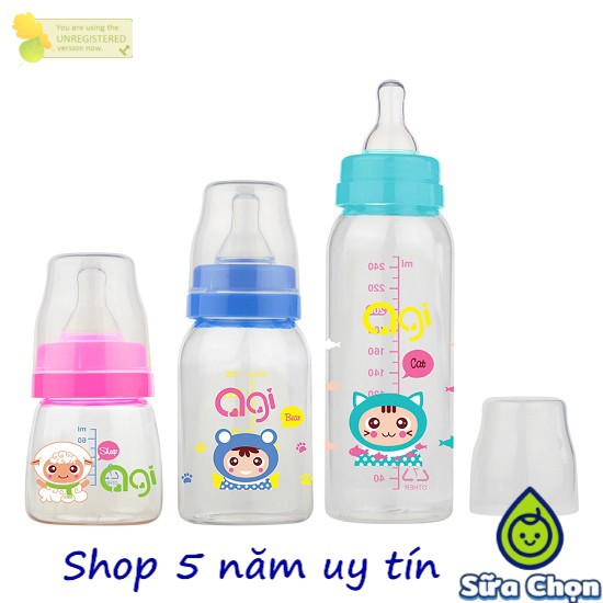 Bình sữa Agi 60,120,240ml