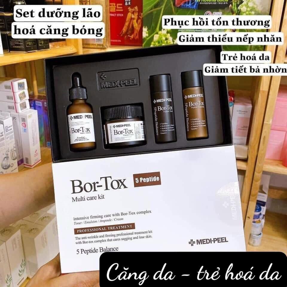 [CHUẨN AUTH] Set Medi-Peel Bor-Tox 4 món căng bóng da –Se khít lỗ chân long- Trẻ hóa da cực đỉnh