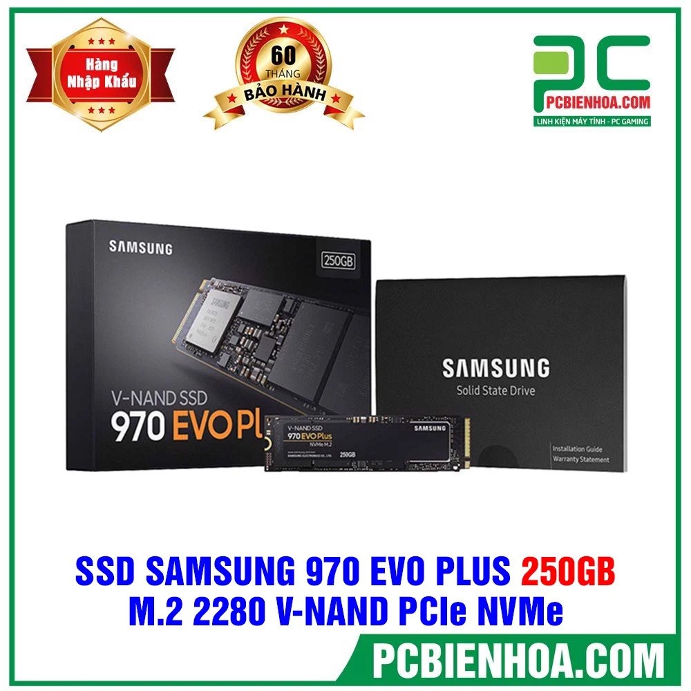 [Mã 255ELSALE giảm 7% đơn 300K] ổ cứng ssd Samsung 970 EVO M.2 2280 250GBPCIe NVMe SSD