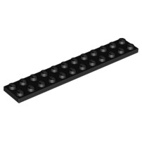 Gạch lắp ghép chính hãng tấm 2 x 12 / Part 2445: Plate 2 x 12
