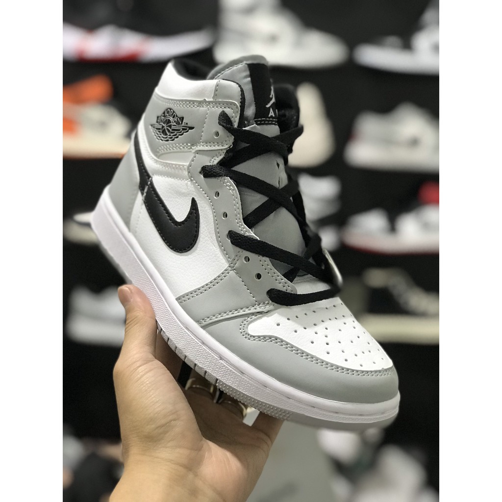 Giày Thể Thao Nam Nữ Jordan Cao Cổ Xám G01 [HÀNG CAO CẤP] | BigBuy360 - bigbuy360.vn