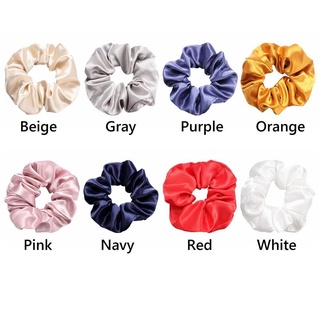 GOUPDO Cột Tóc Scrunchies Bằng Lụa Satin