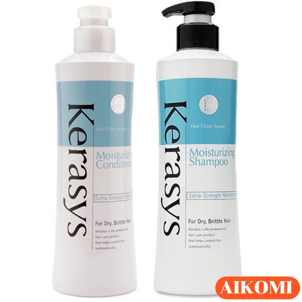 Dầu Gội, Xả Kerasys Moisturizing - Cân bằng độ ẩm cho tóc khô, xơ dễ gãy