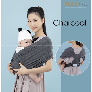 [0-24 THÁNG]Địu vải Momy sling màu Charcoal