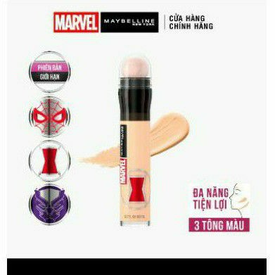 (Phiên bản MARVEL) Bút Cushion Maybelline che khuyết điểm đa năng Instant Age Rewind