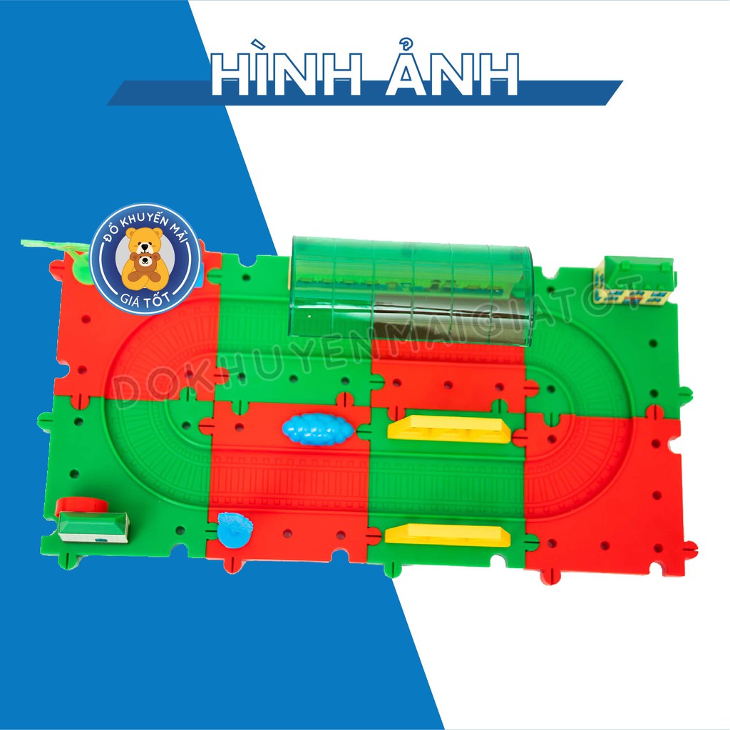 Đồ chơi cho bé - đồ chơi lắp ráp mô hình đường ray xe lửa nhiều chi tiết dùng pin cho bé LT533 - Đồ khuyến mãi giá tốt