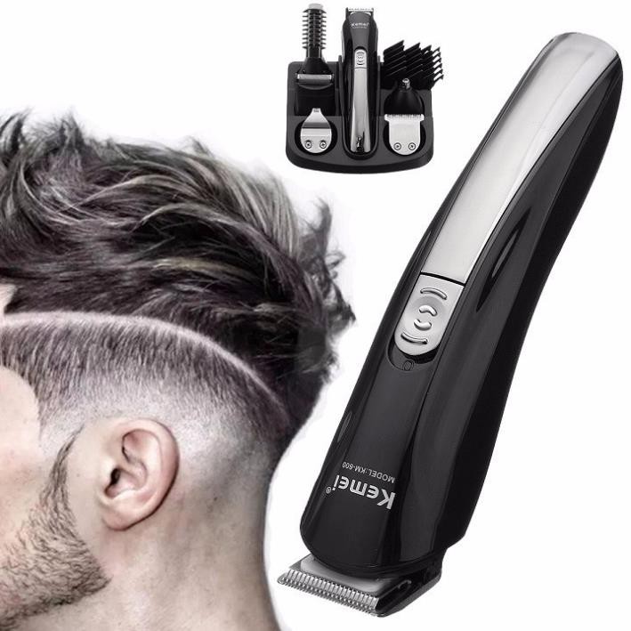 Bộ Sản Phẩm Chăm Sóc Tóc, Râu, Lông Toàn Thân Đa Chức Năng 6 In1 Kemei KM-600 ST2S565
