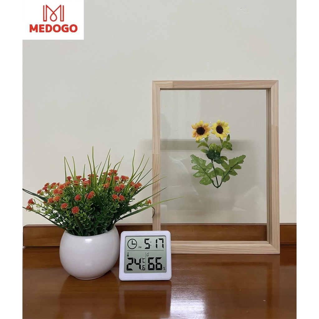 Khung ảnh gỗ MEDOGO để bàn độ dày 2,5cm, gỗ thông nhập khẩu trang trí nhà cửa phong cách hiện đại
