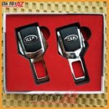 Chốt cài dây an toàn loại cao cấp có full logo hãng xe, bộ chốt khóa gồm 2 cái - Vạn Dặm Bình An