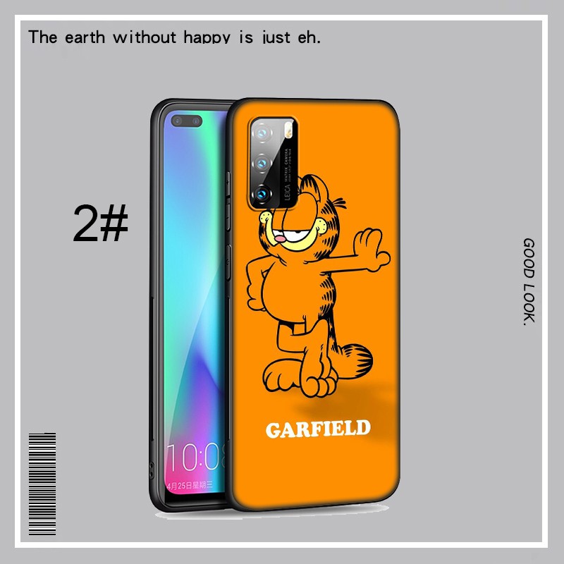 Ốp điện thoại mềm in hình mèo Garfield 34MB cho Huawei P20 P10 P9 P8 Lite Mini Pro 2017 2016 2015 P20Pro P10Lite P8Lite