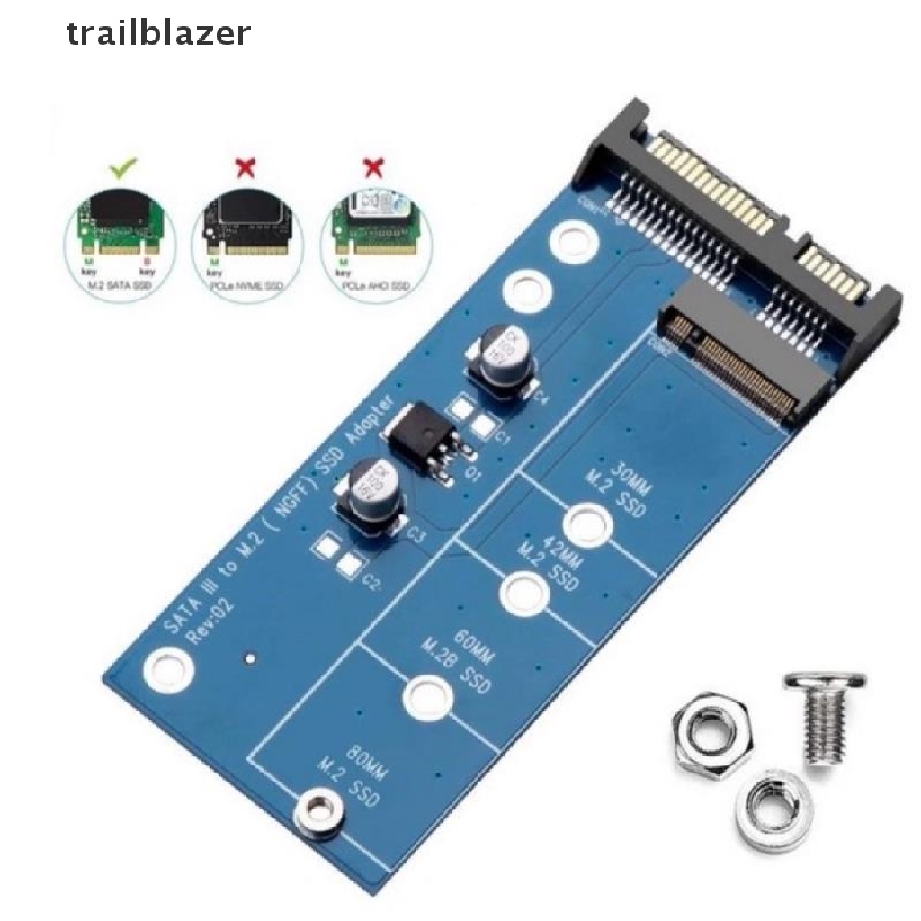 trailblazer SATA to M2 NGFF SSD Converter Adapter Card M.2 to SATA 3 III Connector UIO