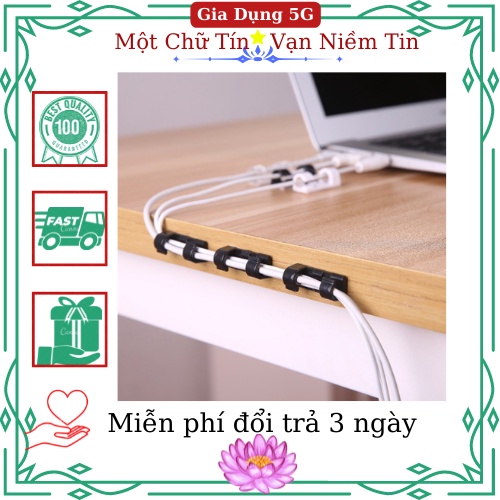 Kẹp cố định dây điện dán tường - bộ 16 cái kèm miếng dán, kẹp giữ dây điện, dùng để đi đường dây điện / cáp