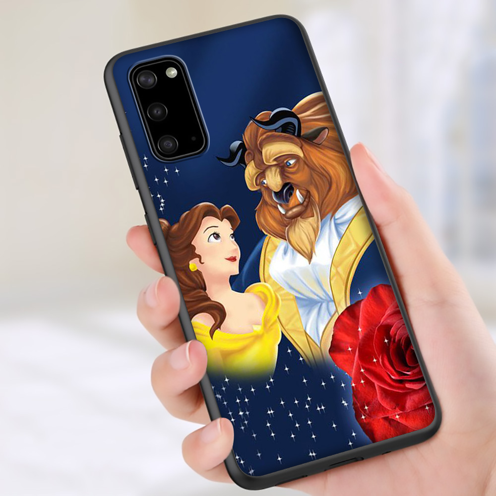 Ốp Điện Thoại Silicon Mềm Hình Beauty And The Beast Cho Samsung S8 S9 S10 S10e S20 Ultra Plus Ak38