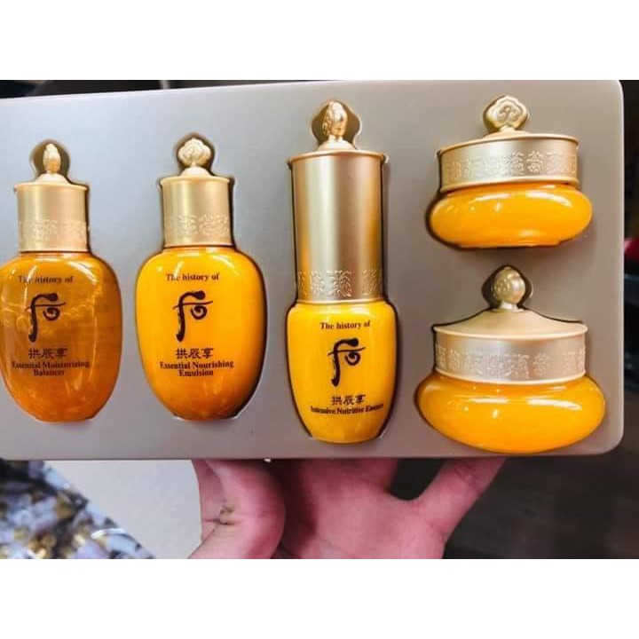 Set Whoo VÀNG MINI 5 SẢN PHẨM-SET DƯỠNG WHOO VÀNG CHỐNG LÃO HÓA , LÀM SÁNG VÀ SĂN CHẮC DA